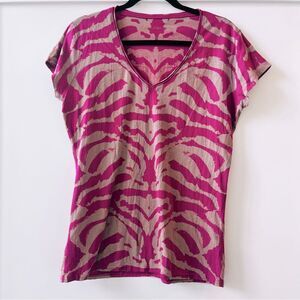 Calvin Klein Animal Print Top - Size M